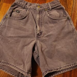 Vintage Womans Chic Purple Jean Shorts Size 5
